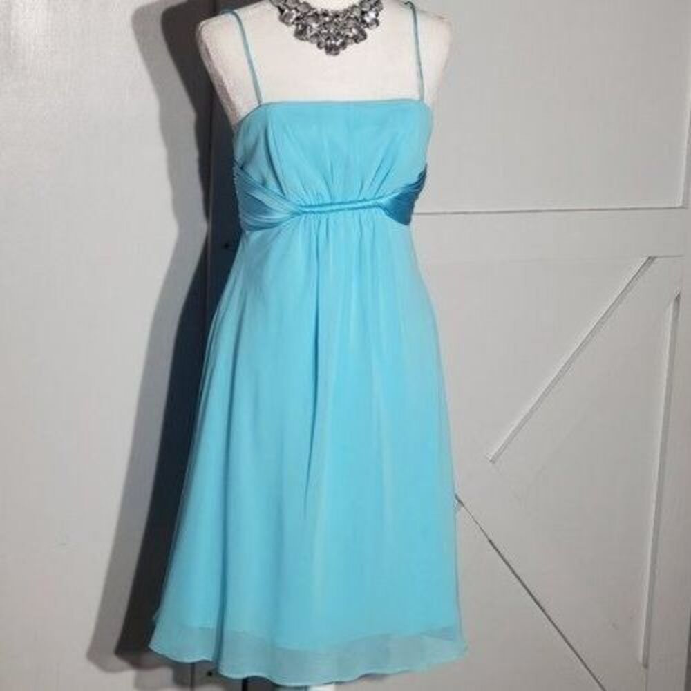 ALFRED ANGELO EVENING DRESS COLOR BLUE SLEEVELESS SIZE 6